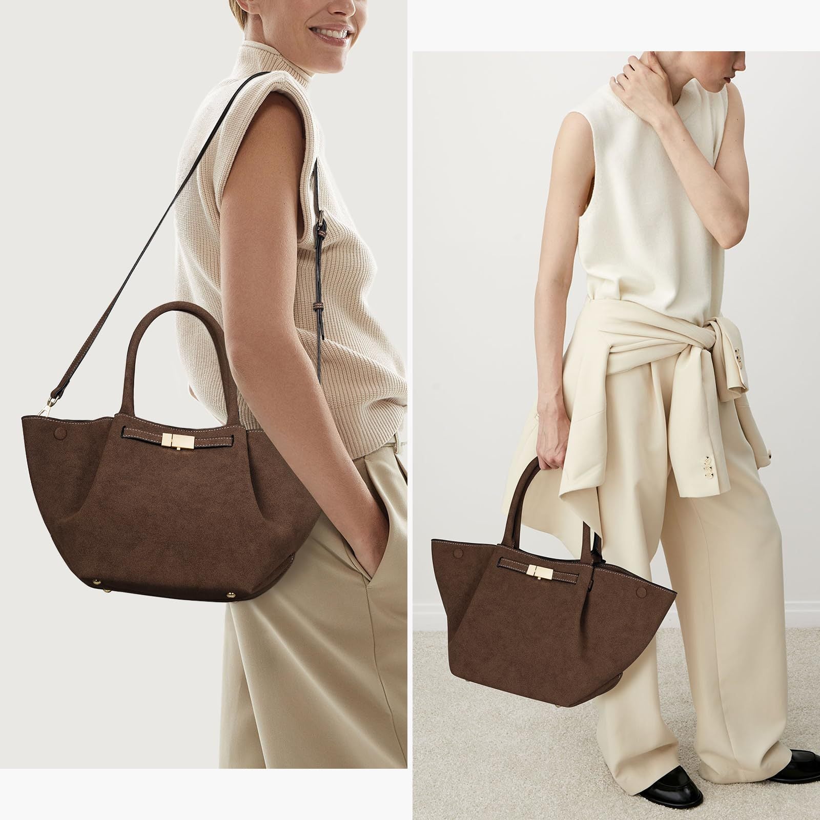 Vegan Suede Bag - Stylish and Eco-Friendly - Perfect Everyday Accessory