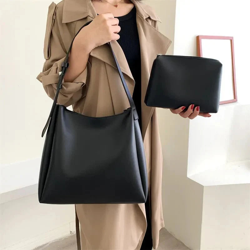 Stylish Leather Bag - Amber Hue - Durable Material - Perfect for Everyday Use