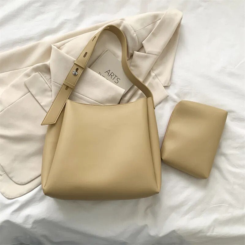 Stylish Leather Bag - Amber Hue - Durable Material - Perfect for Everyday Use