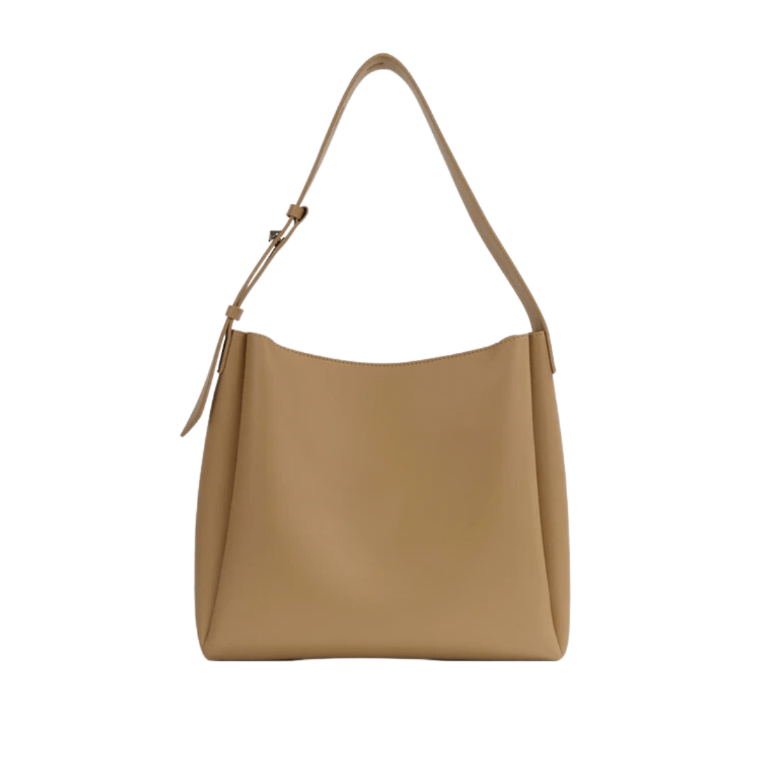 Stylish Leather Bag - Amber Hue - Durable Material - Perfect for Everyday Use