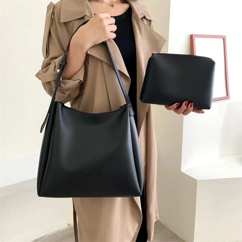 Stylish Leather Bag - Amber Hue - Durable Material - Perfect for Everyday Use